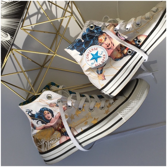 wonder woman chuck taylors